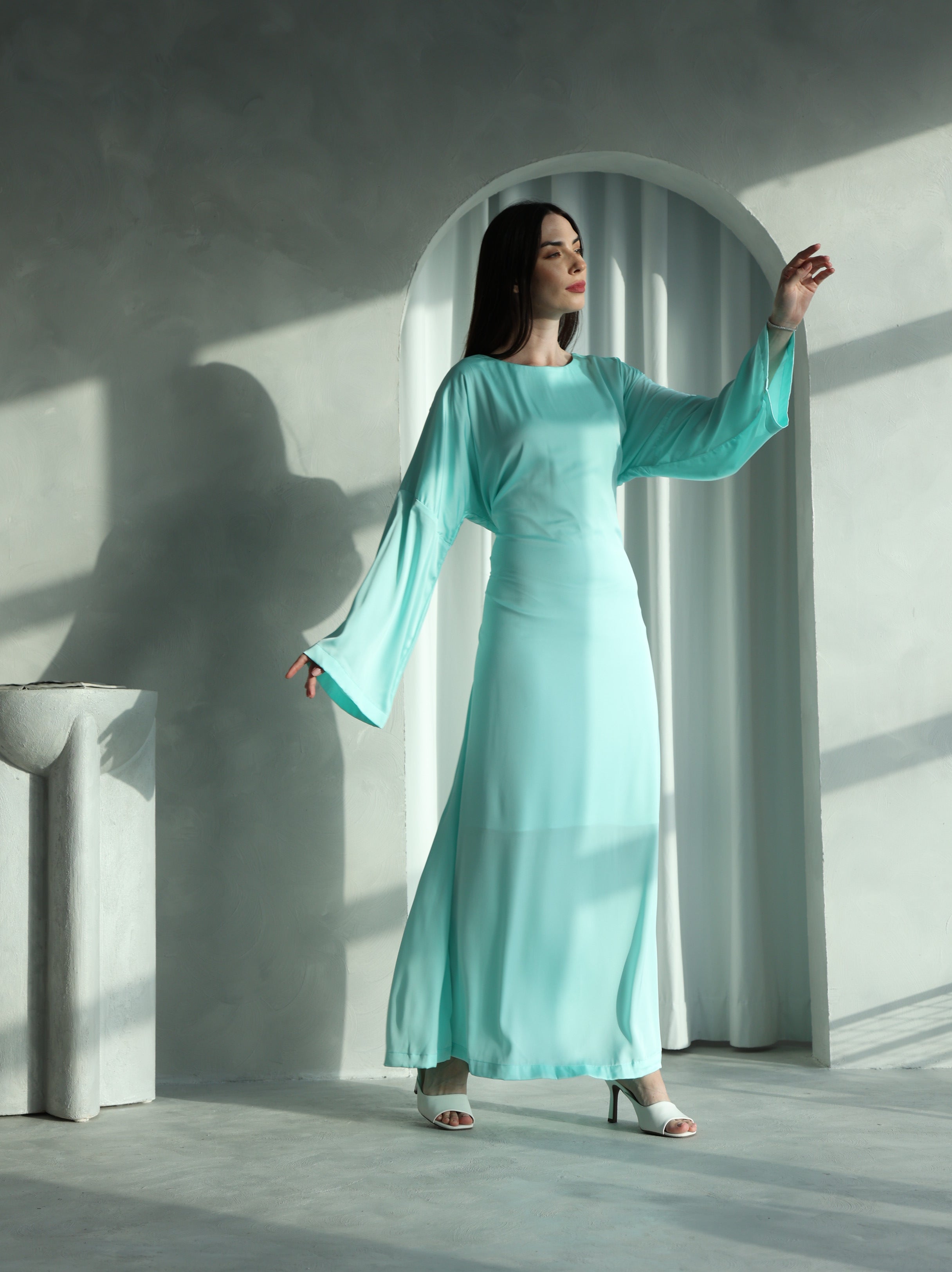 Silky Modest Dress
