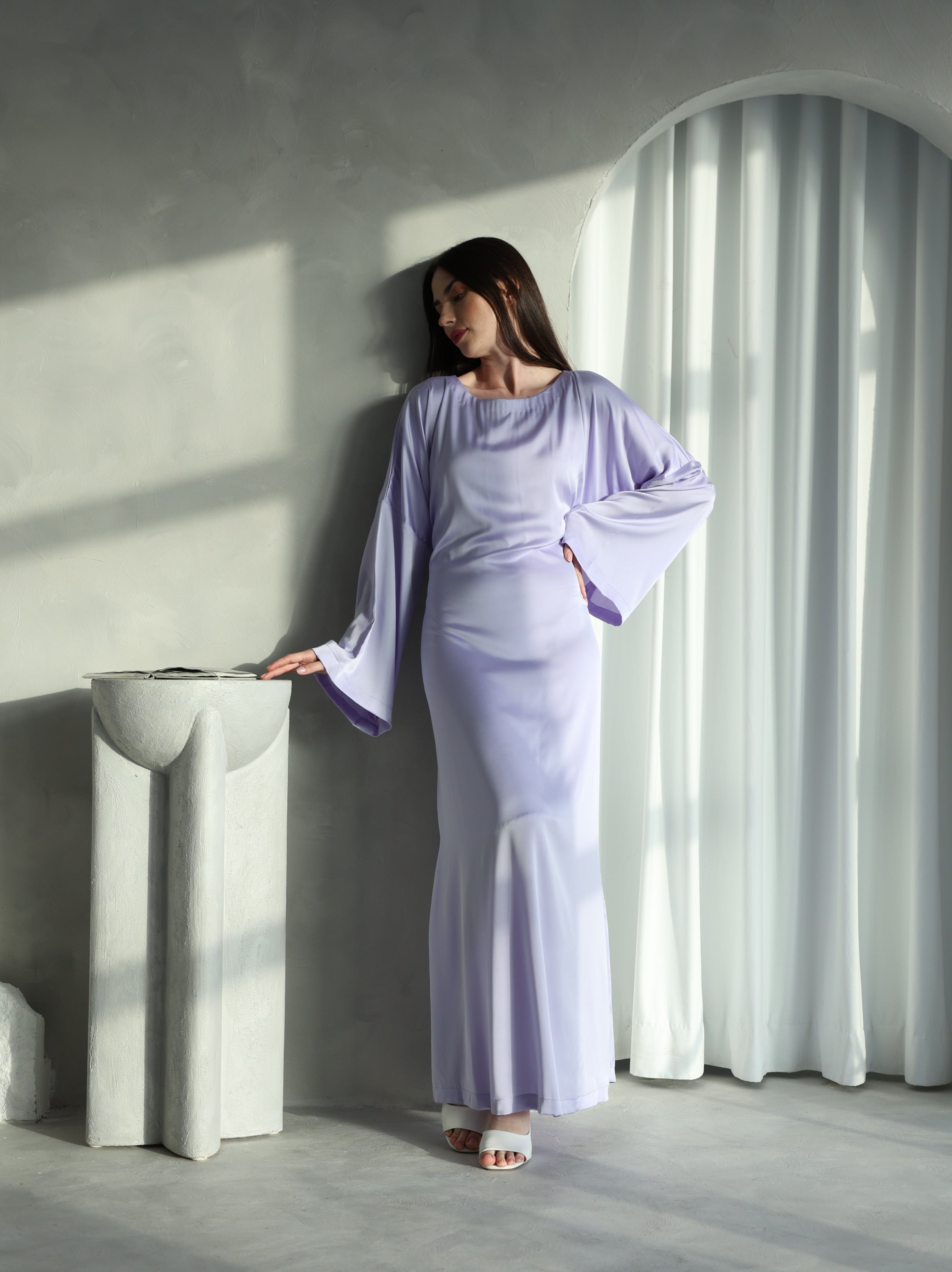 Silky Modest Dress
