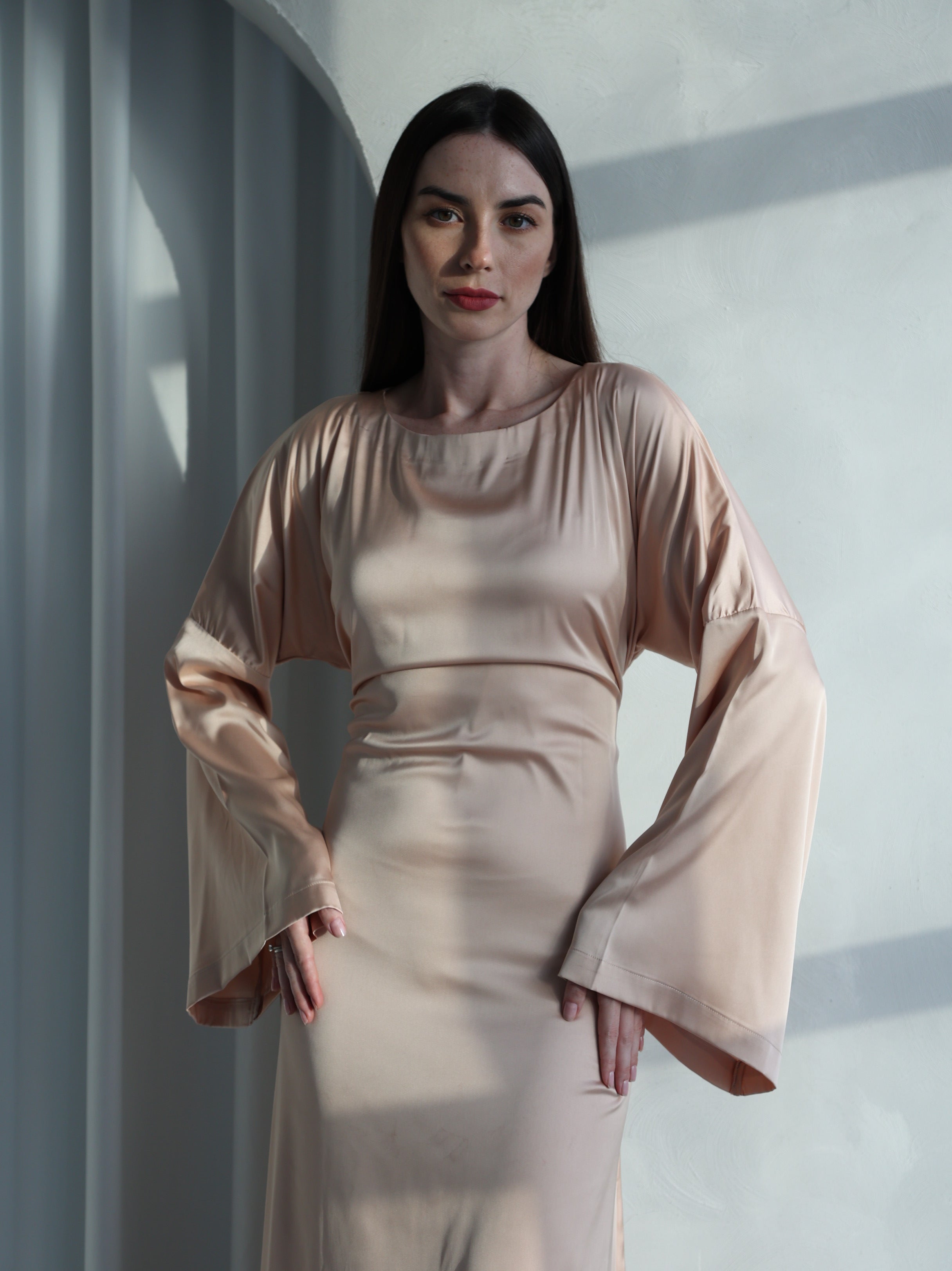 Silky Modest Dress