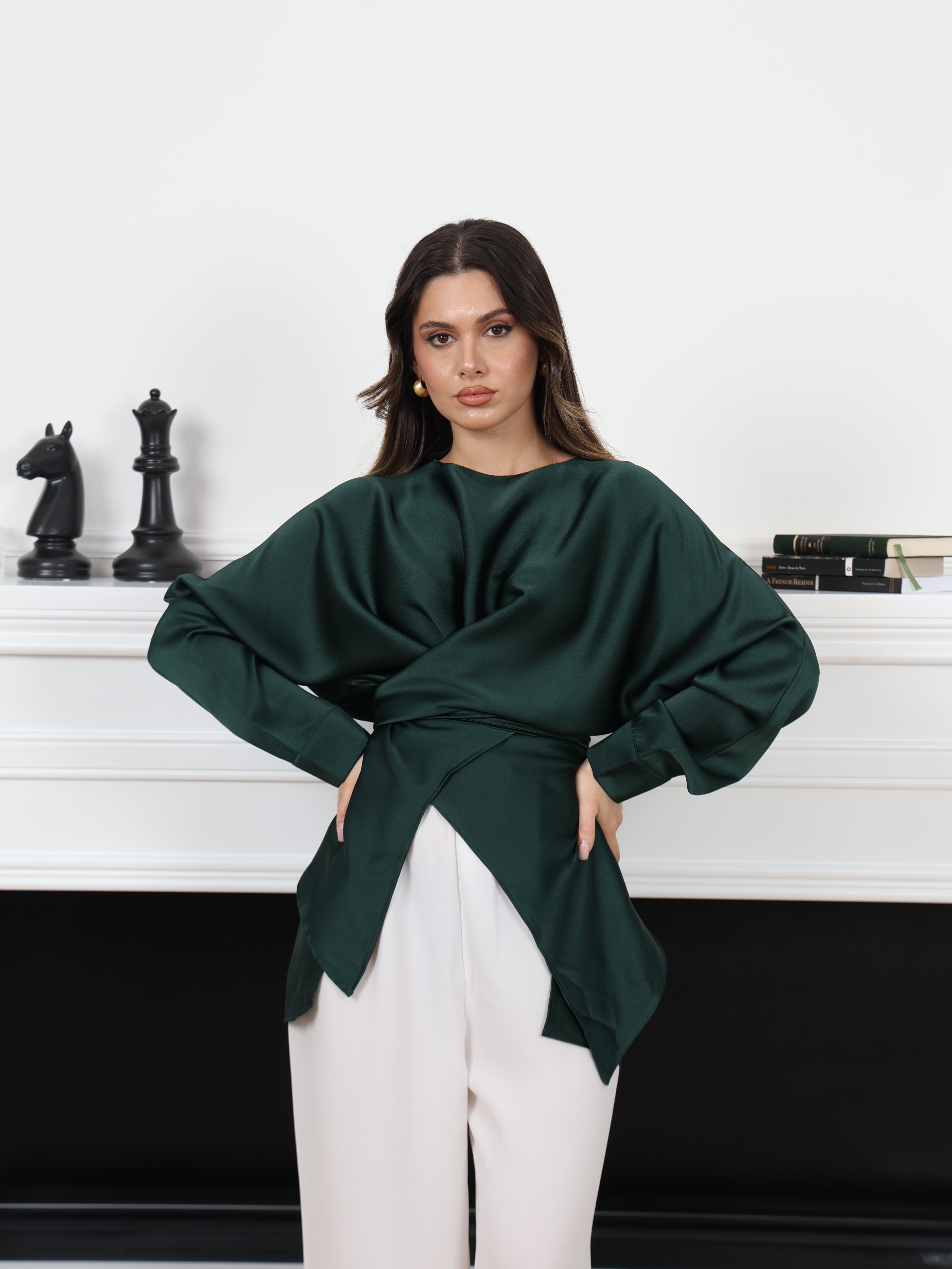 SATIN TIE SET (2 PIECES)