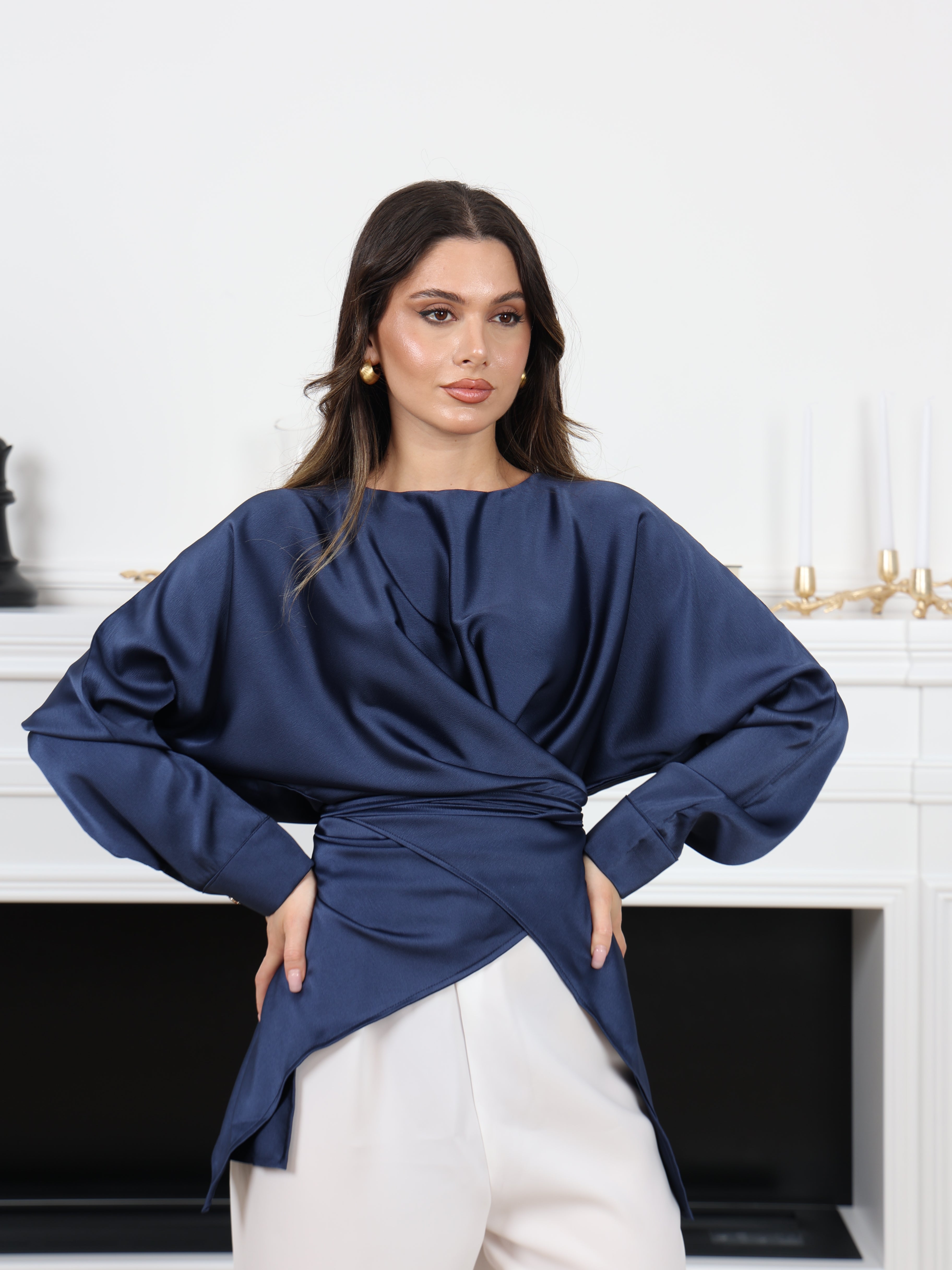 SATIN TIE SET (2 PIECES)