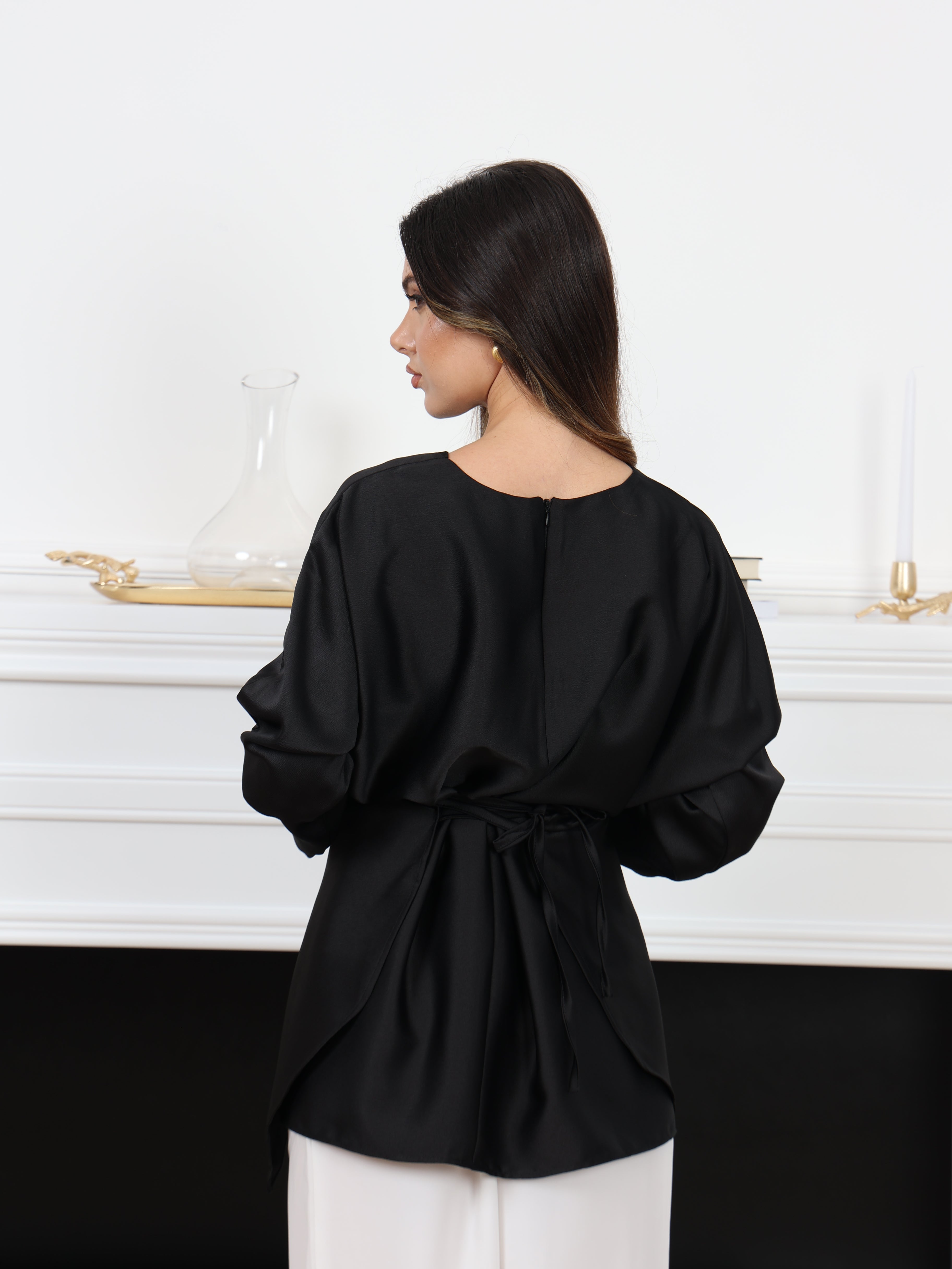 SATIN TIE SET (2 PIECES)
