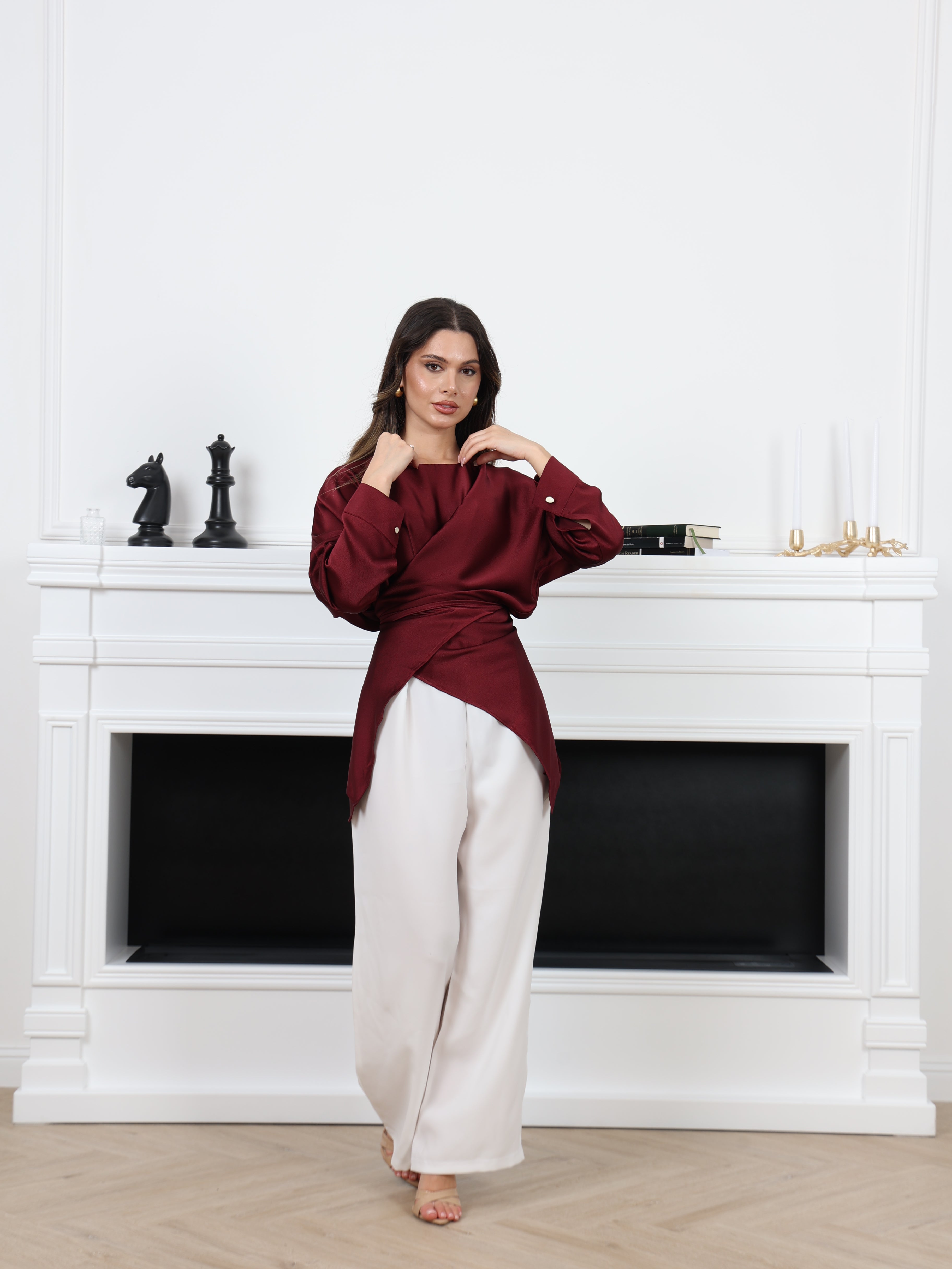 SATIN TIE SET (2 PIECES)