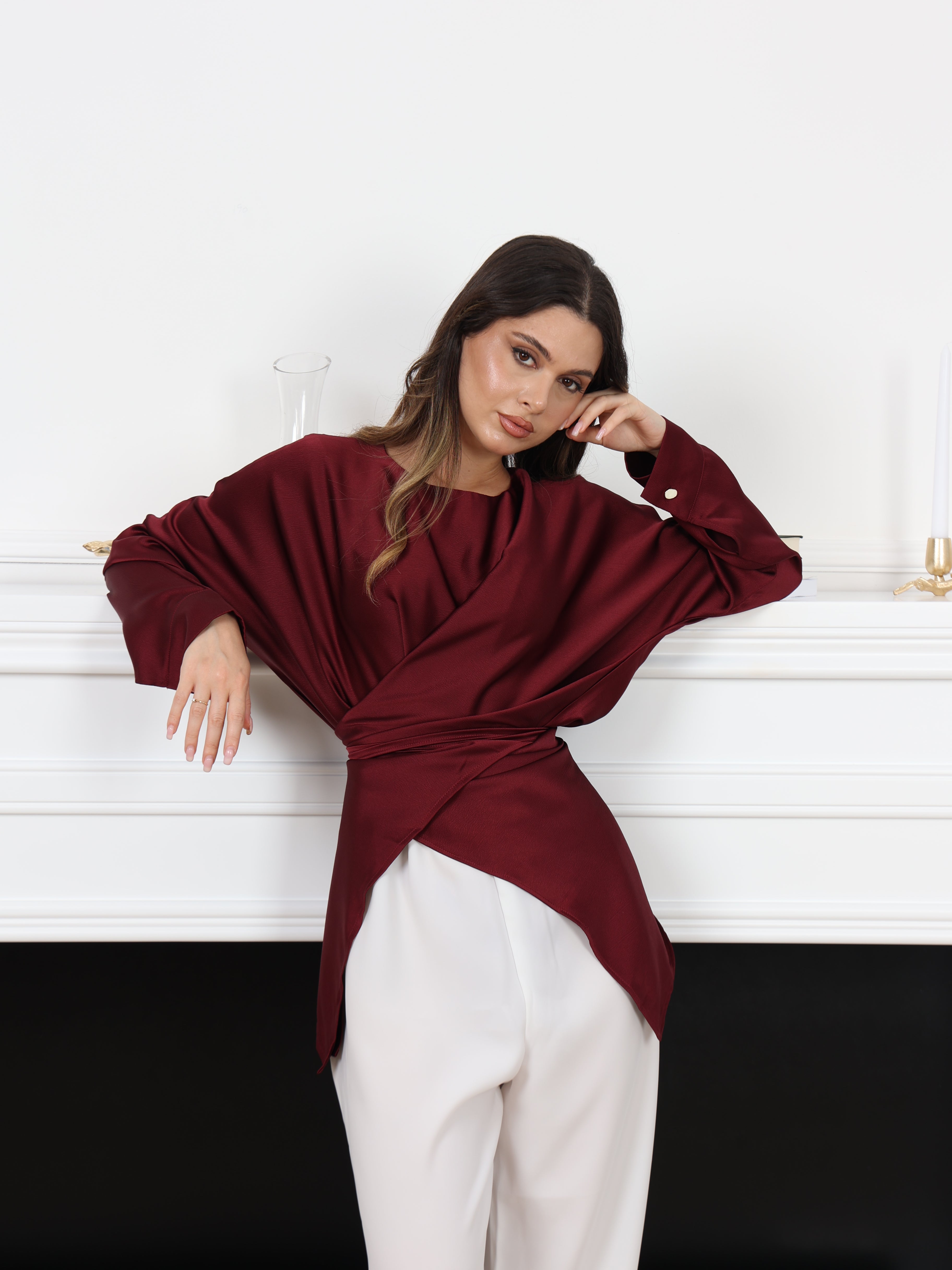 SATIN TIE SET (2 PIECES)