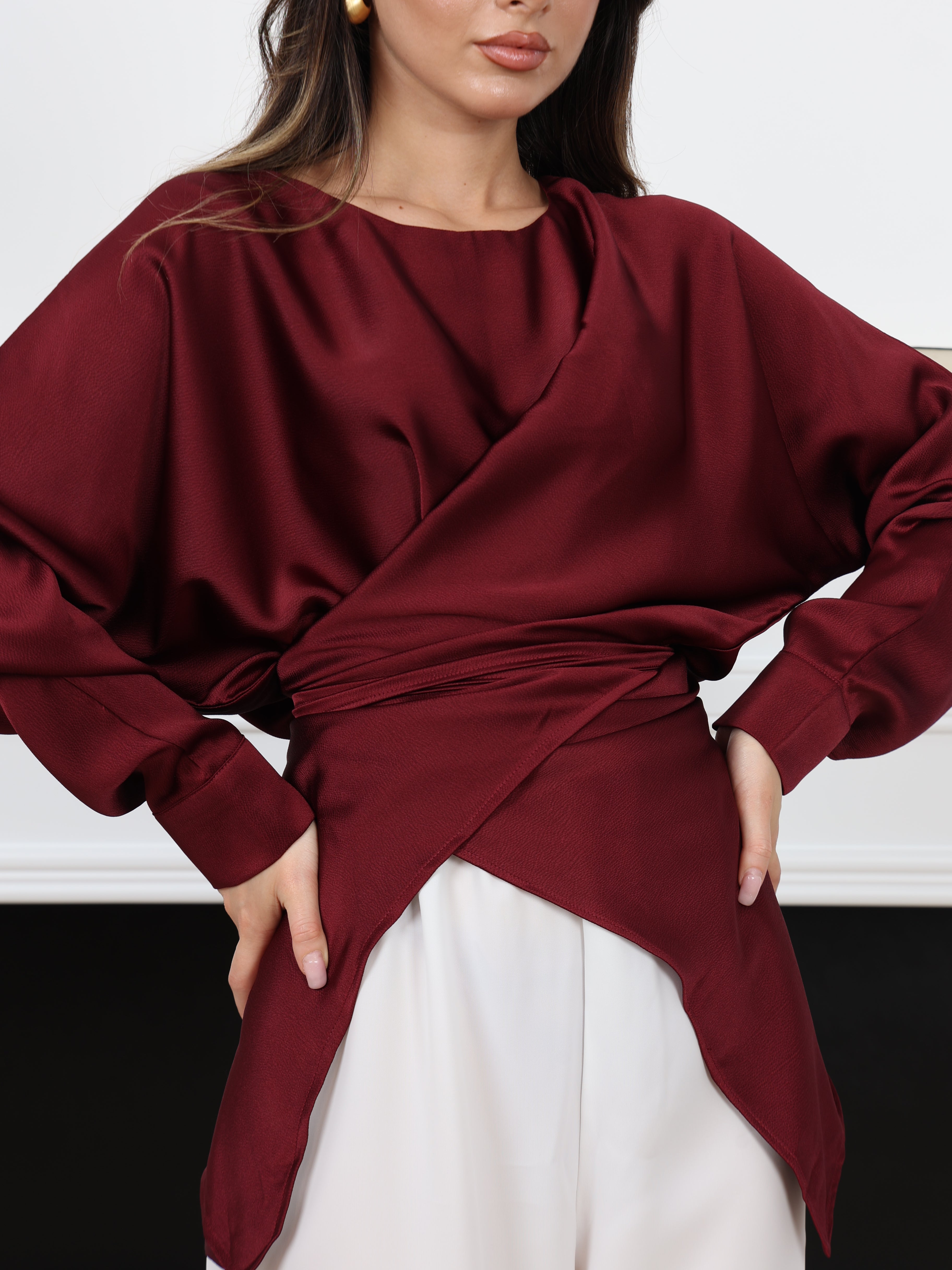 SATIN TIE SET (2 PIECES)