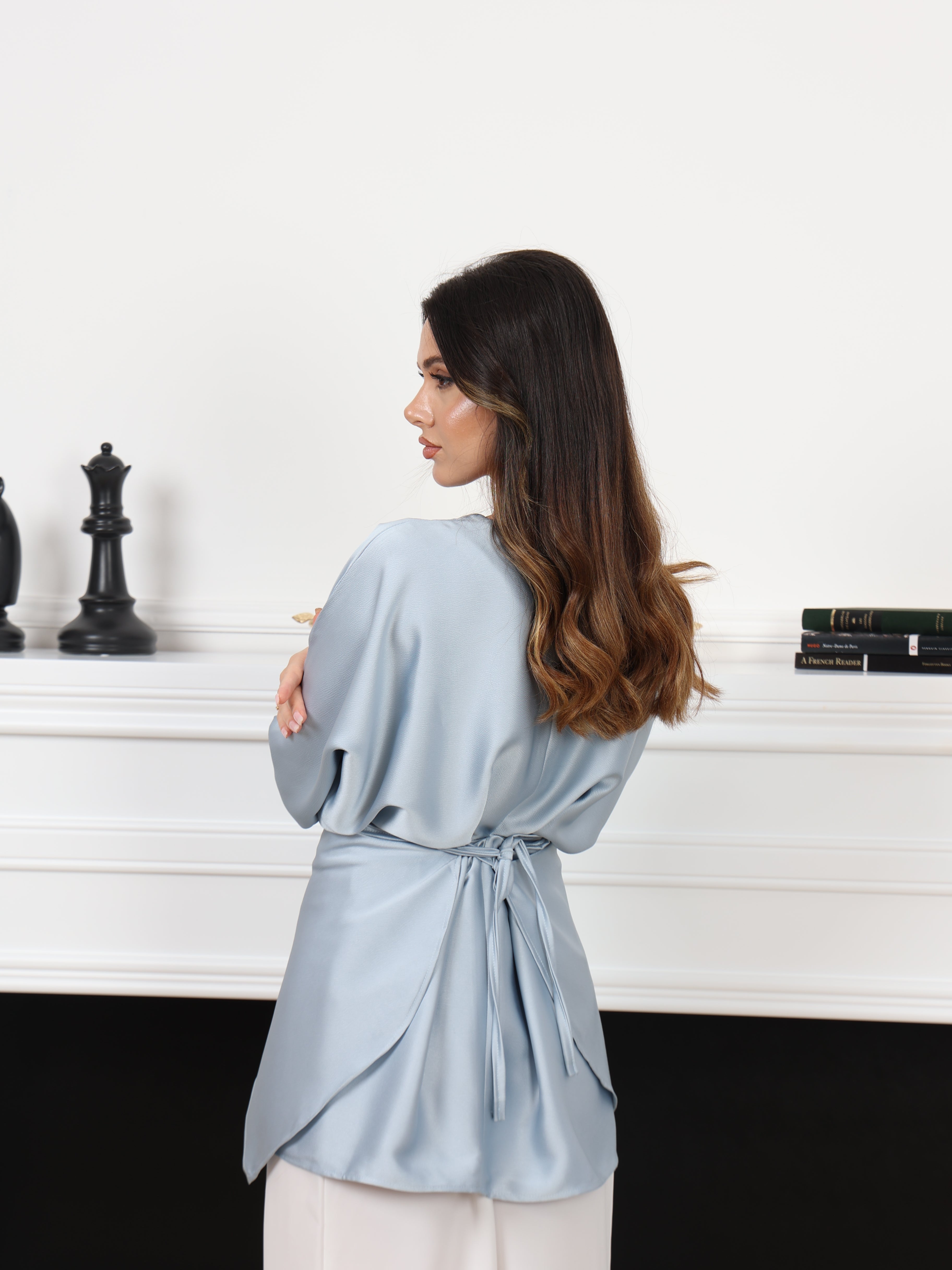 SATIN TIE SET (2 PIECES)