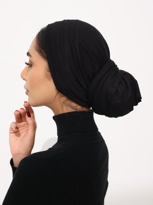 Open image in slideshow, COTTON BUN WRAP TURBAN
