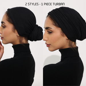 Open image in slideshow, 2IN1 COTTON TURBAN
