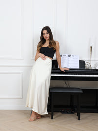 Satin Modest Skirt