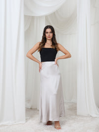 Satin Modest Skirt