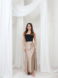 Satin Modest Skirt