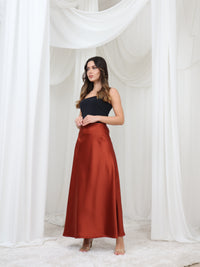 Satin Modest Skirt