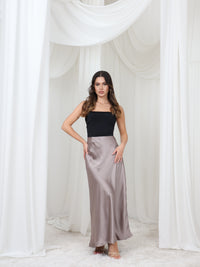 Satin Modest Skirt