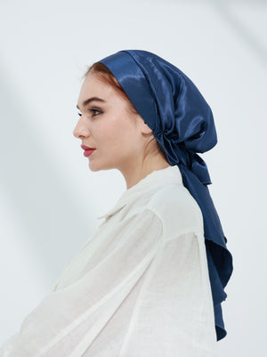 Open image in slideshow, Satin Tie Turban
