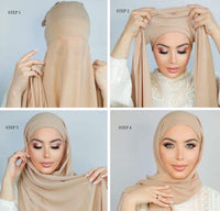 RAHA HIJAB HALF HEADBAND حجاب الراحة نصف قمطة